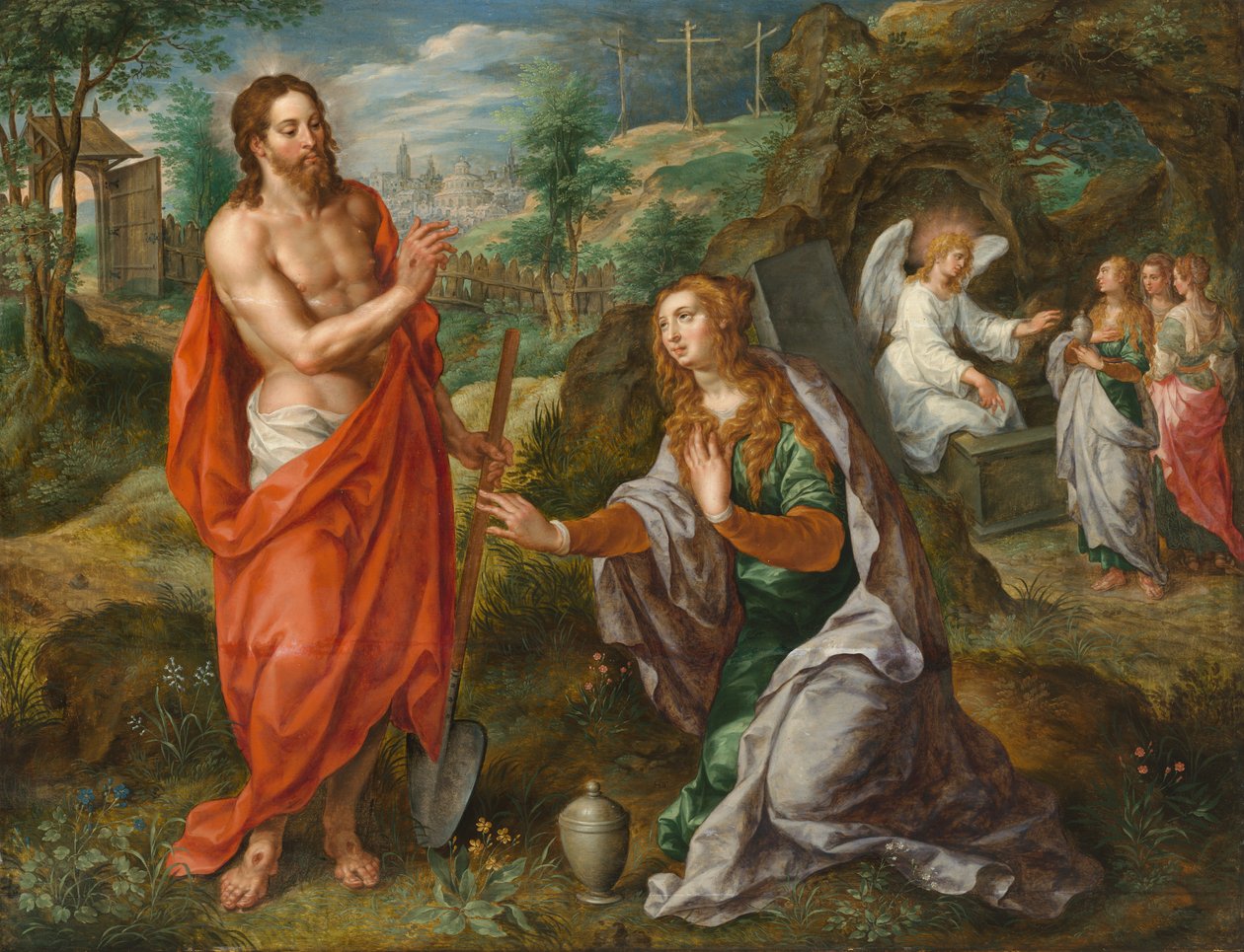 Noli Me Tangere（面板油画） 作者 亨德里克·德·克莱克