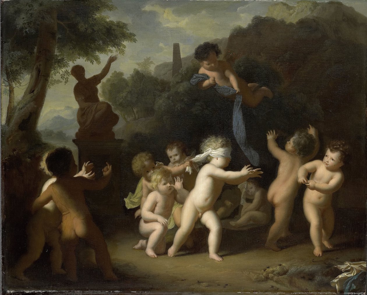 Putti Playing 作者 亨利克·范·林博奇