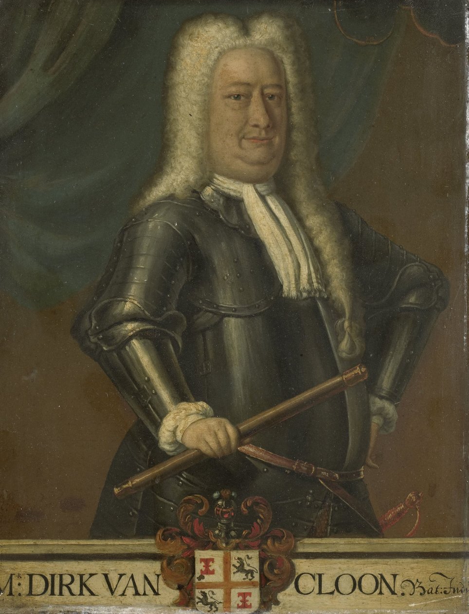荷属东印度群岛总督德克-凡-克隆肖像 作者 Hendrik van den Bosch（之后免费）