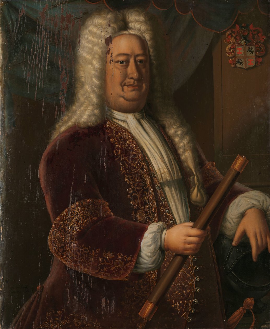 德克·范·克隆 (1730-1735) 荷属东印度群岛总督德克·范·克鲁恩的肖像 作者 亨利克·范登博世