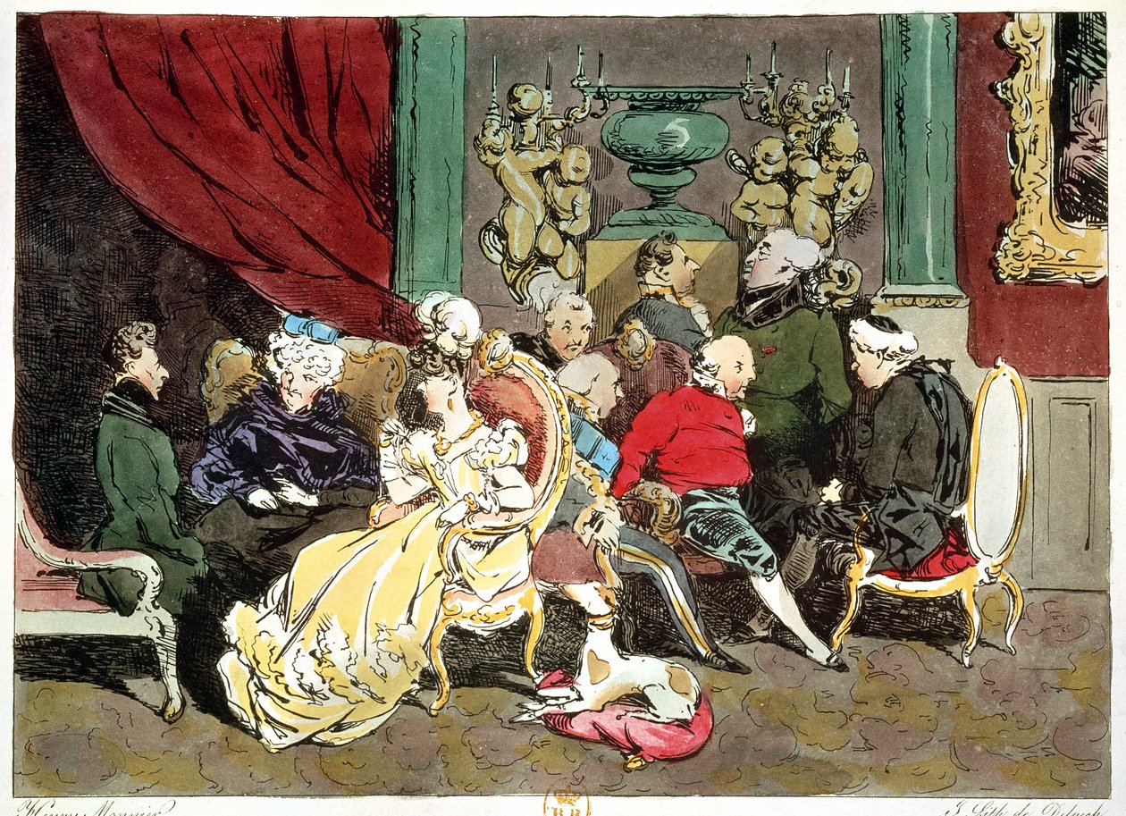 Faubourg Saint-Germain，由Delpech雕刻，1828年 作者 亨利·邦纳维特·蒙尼尔