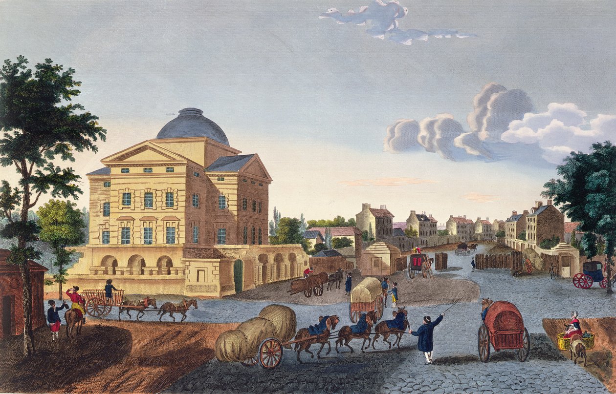 Barriere du Roule，电话：1815-20（彩色版画） 作者 亨利·库沃西耶·沃辛（Henri Courvoisier-Voisin）