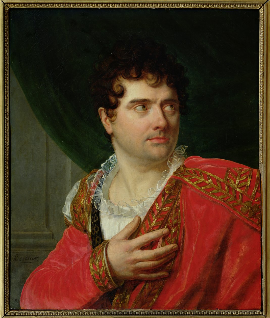 Francois Joseph Talma的肖像（1763-1826） 作者 亨利·弗朗索瓦·里森纳