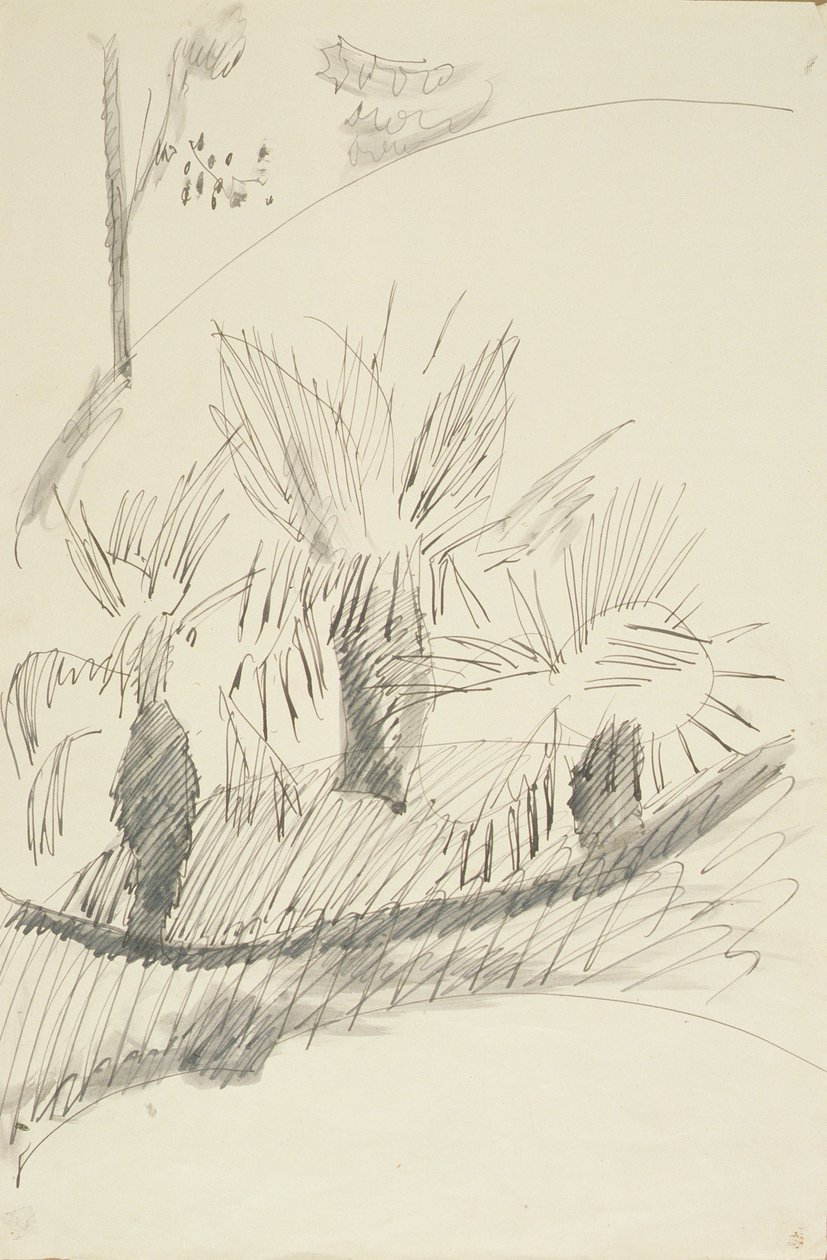 在邱园，1913年 作者 亨利·高第·布热斯卡