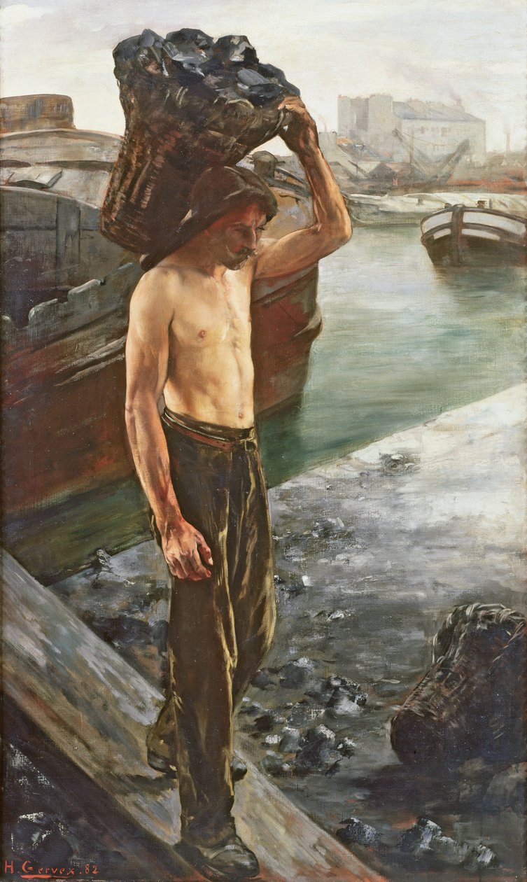 煤炭运输船，1882年 作者 亨利·格维克斯