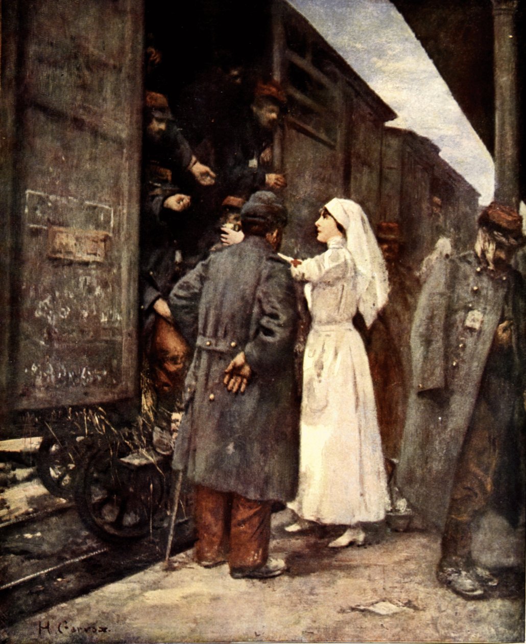 受伤的列车，1915年 作者 亨利·格维克斯