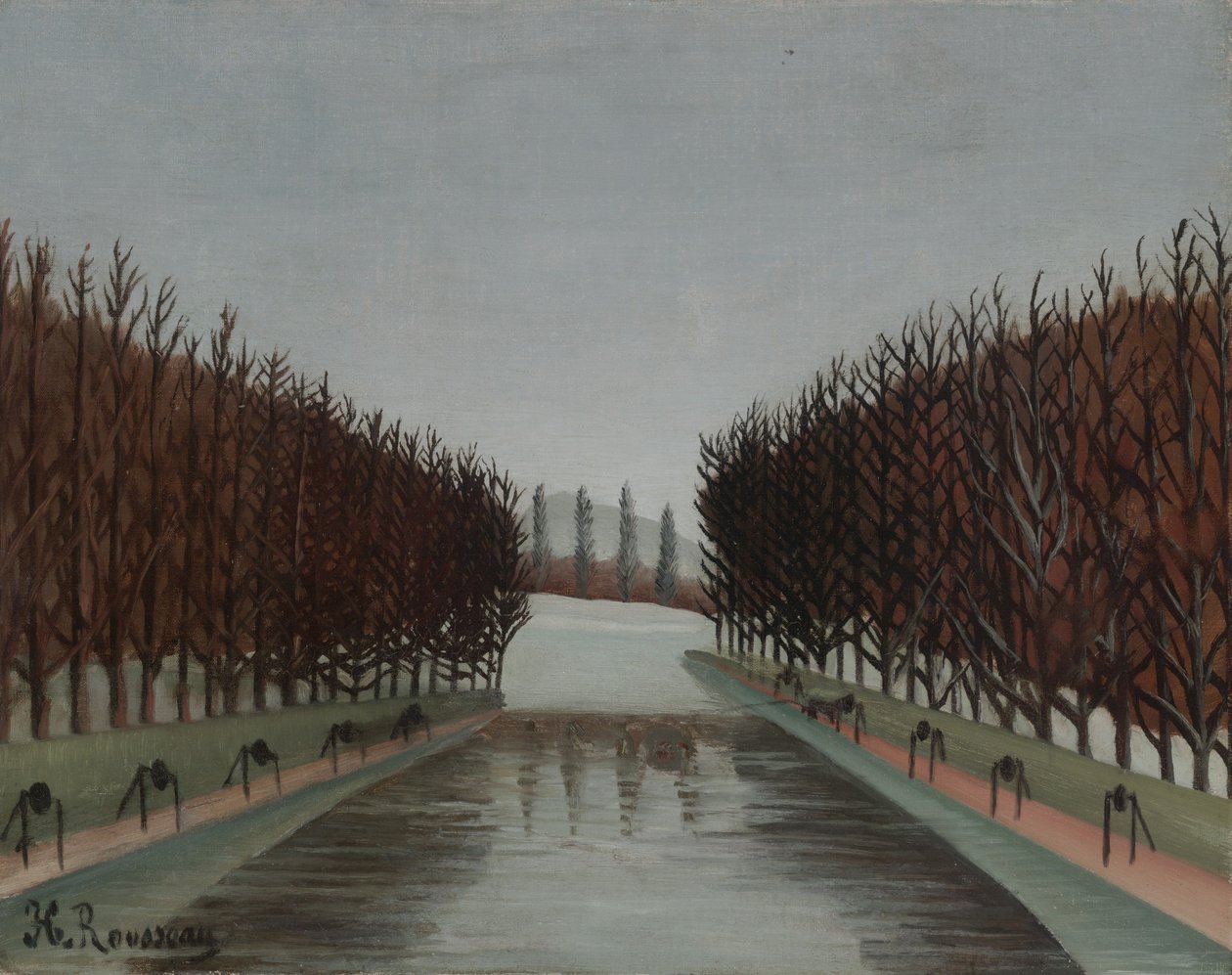 运河，c.1905 作者 亨利·卢梭