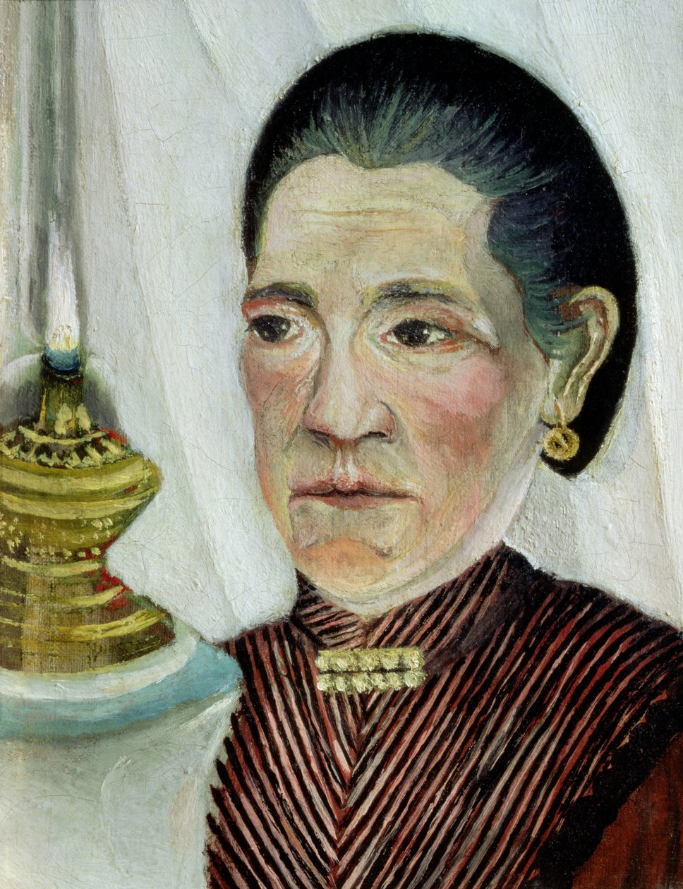 约瑟芬的肖像，艺术家的第二任妻子，c.1900-03（对于看见83698） 作者 亨利·卢梭