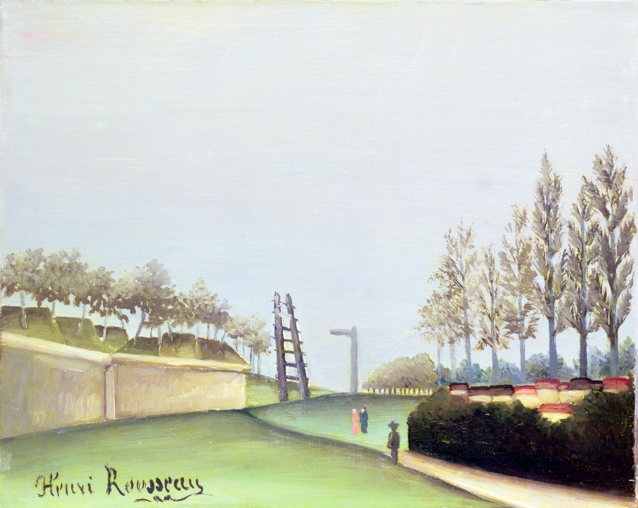 查看从Porte de Vanves，巴黎，1909年 作者 亨利·卢梭