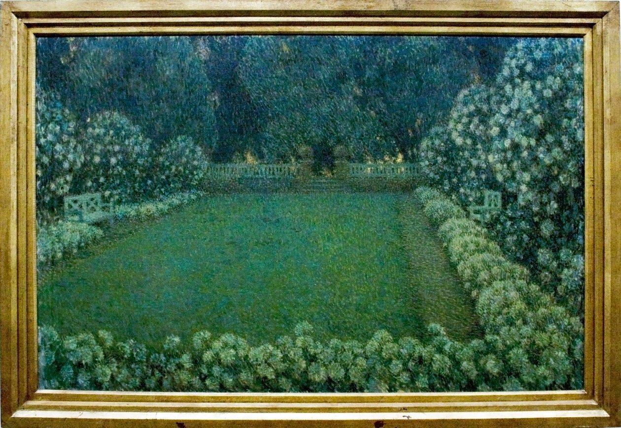 Le jardin blanc au crepusculenNederlands：de schete tuin in de schemeringnHungarian：The Wolf garden 作者 亨利·尤金·奥古斯丁·勒·斯达纳