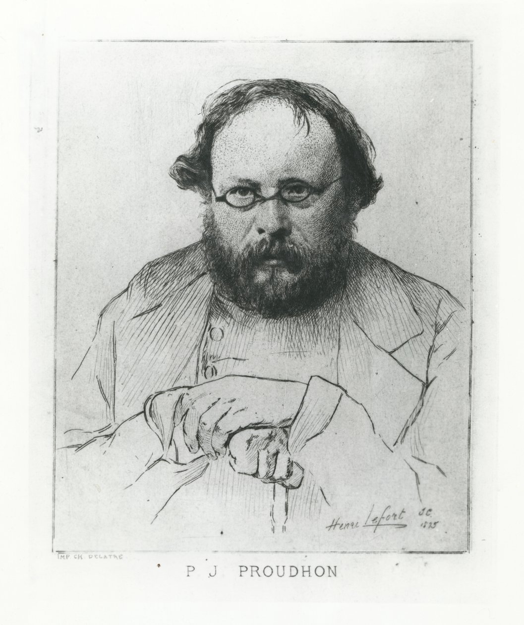 Pierre-Joseph Proudhon，1895年 作者 亨利·莱福特