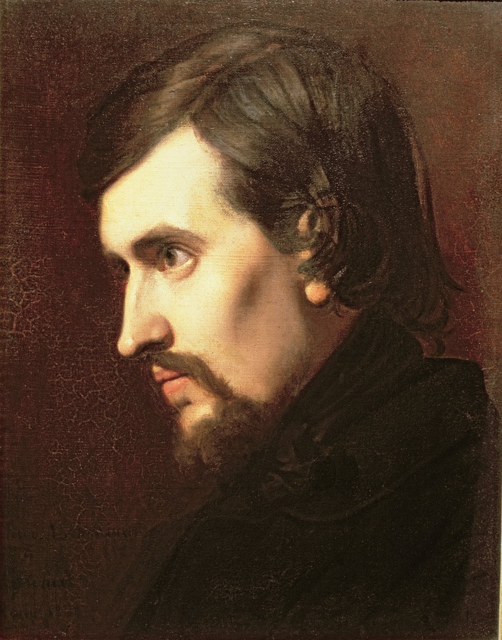 Charles Francois Gounod的肖像（1818-93） 作者 亨利·莱曼（Henri Lehmann）
