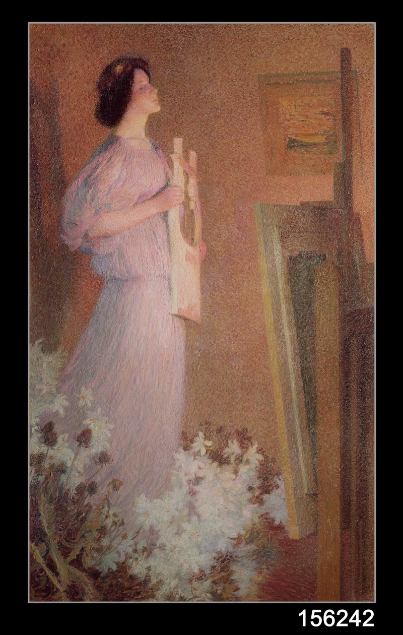 画家的缪斯，1900年 作者 亨利·马丁
