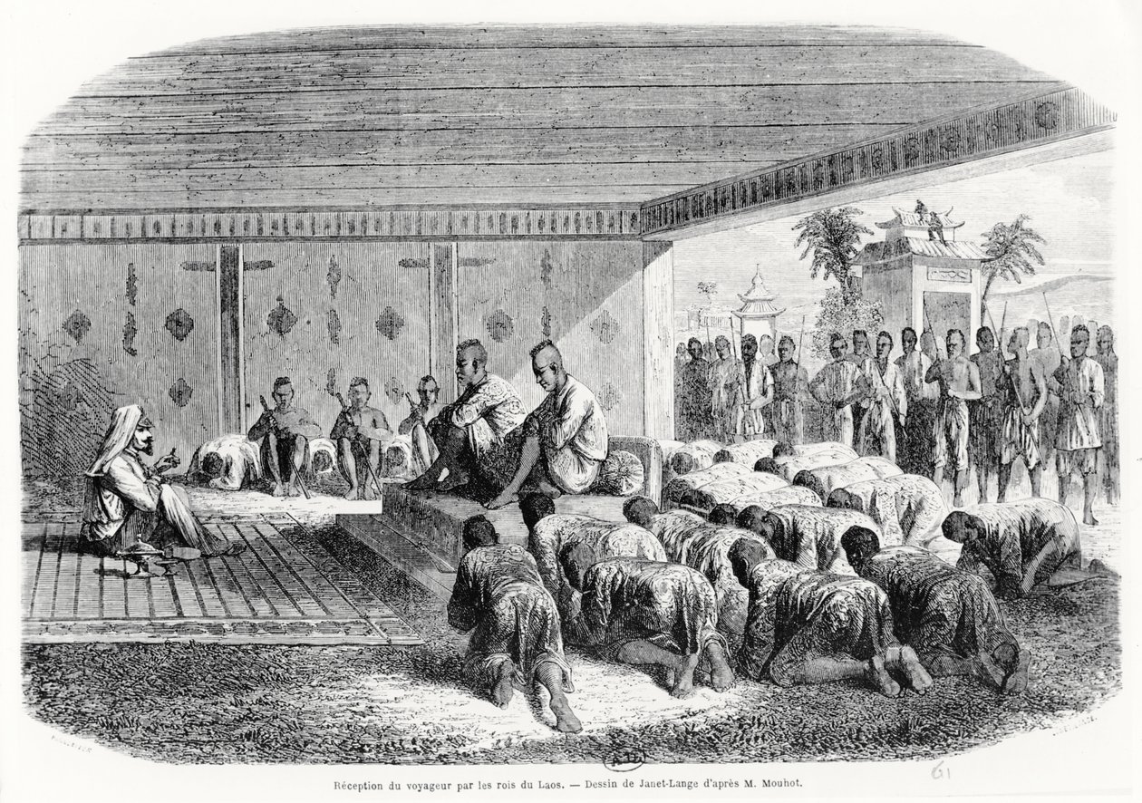 1861年老挝国王接待旅行者 作者 亨利·穆特（Henri Mouhot）