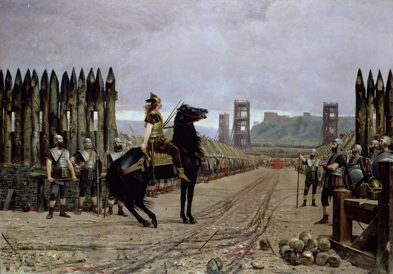Vercingetorix（公元前72-46），在凯撒之前，公元前52年，1886年 作者 亨利·保罗·莫特