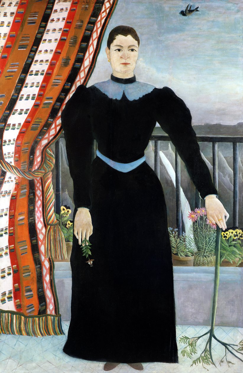一个女人的肖像，1895年 作者 亨利·卢梭