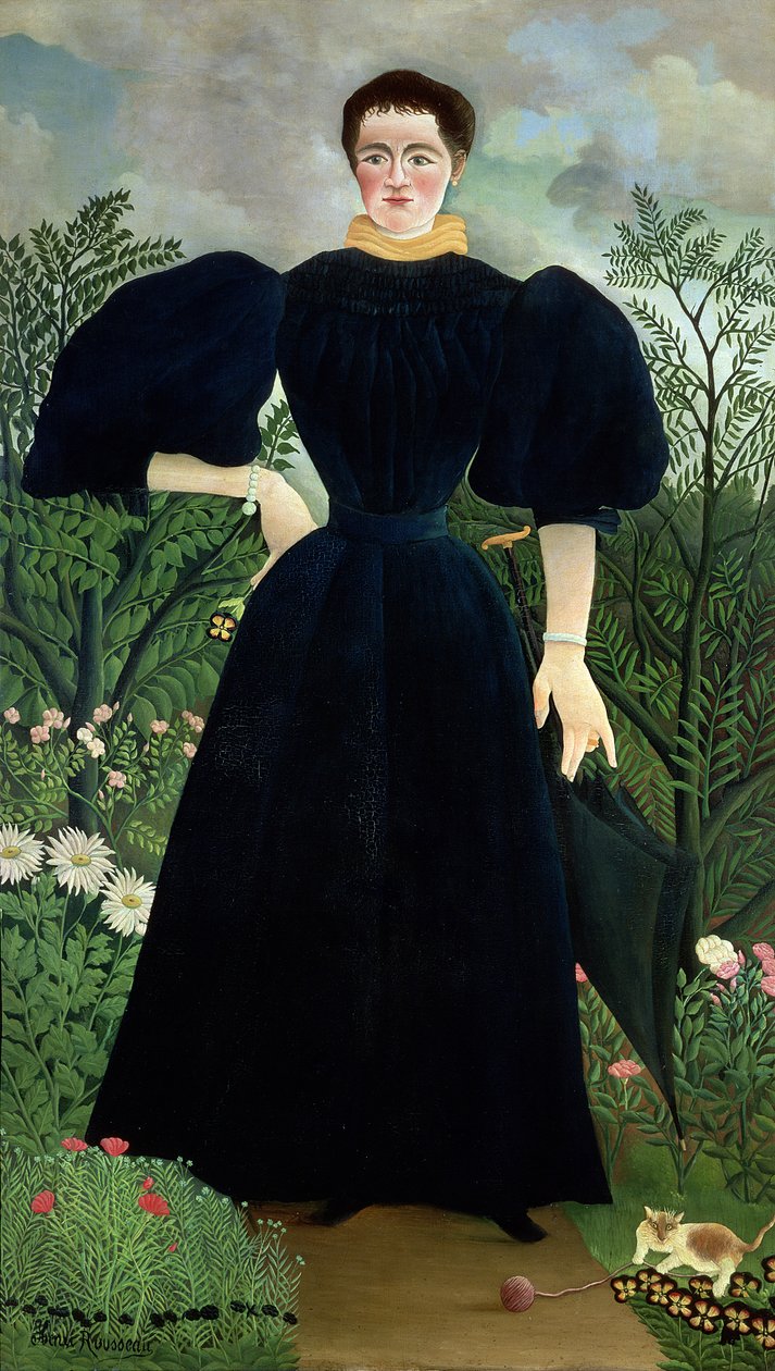 一名妇女的肖像，c.1895-97 作者 亨利·卢梭