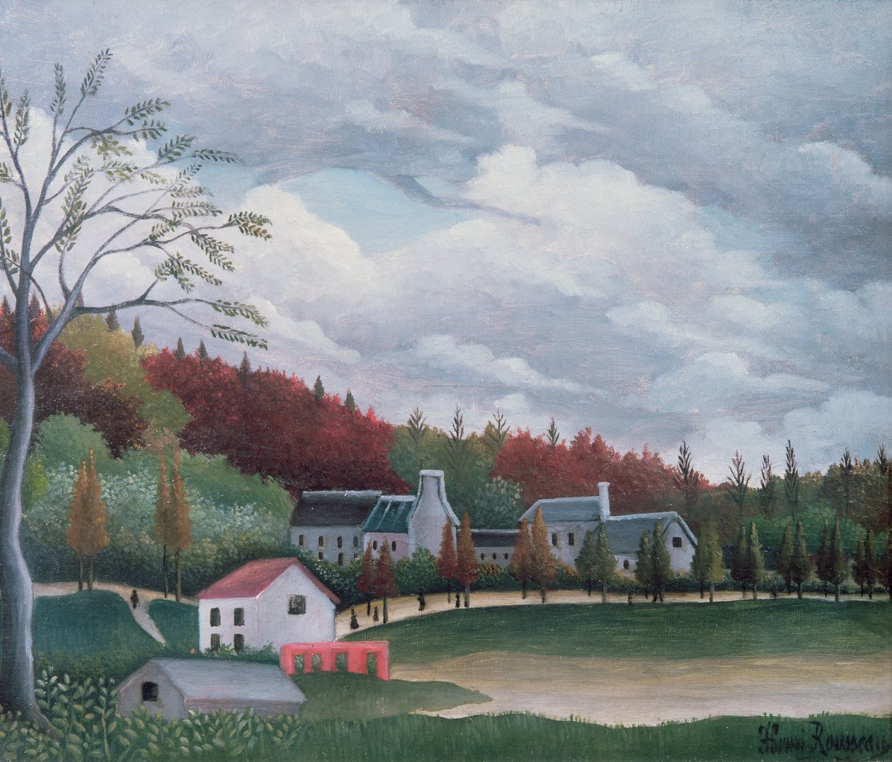 在Gentilly的Bievre，c.1895 作者 亨利·卢梭