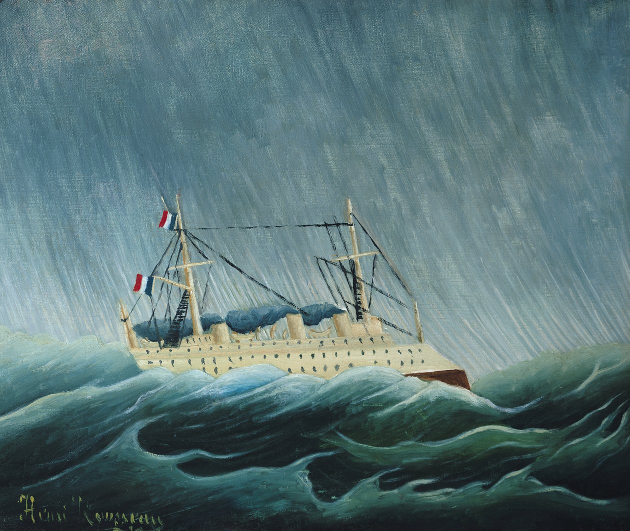 暴风雨船，1899年（另见309521） 作者 亨利·卢梭