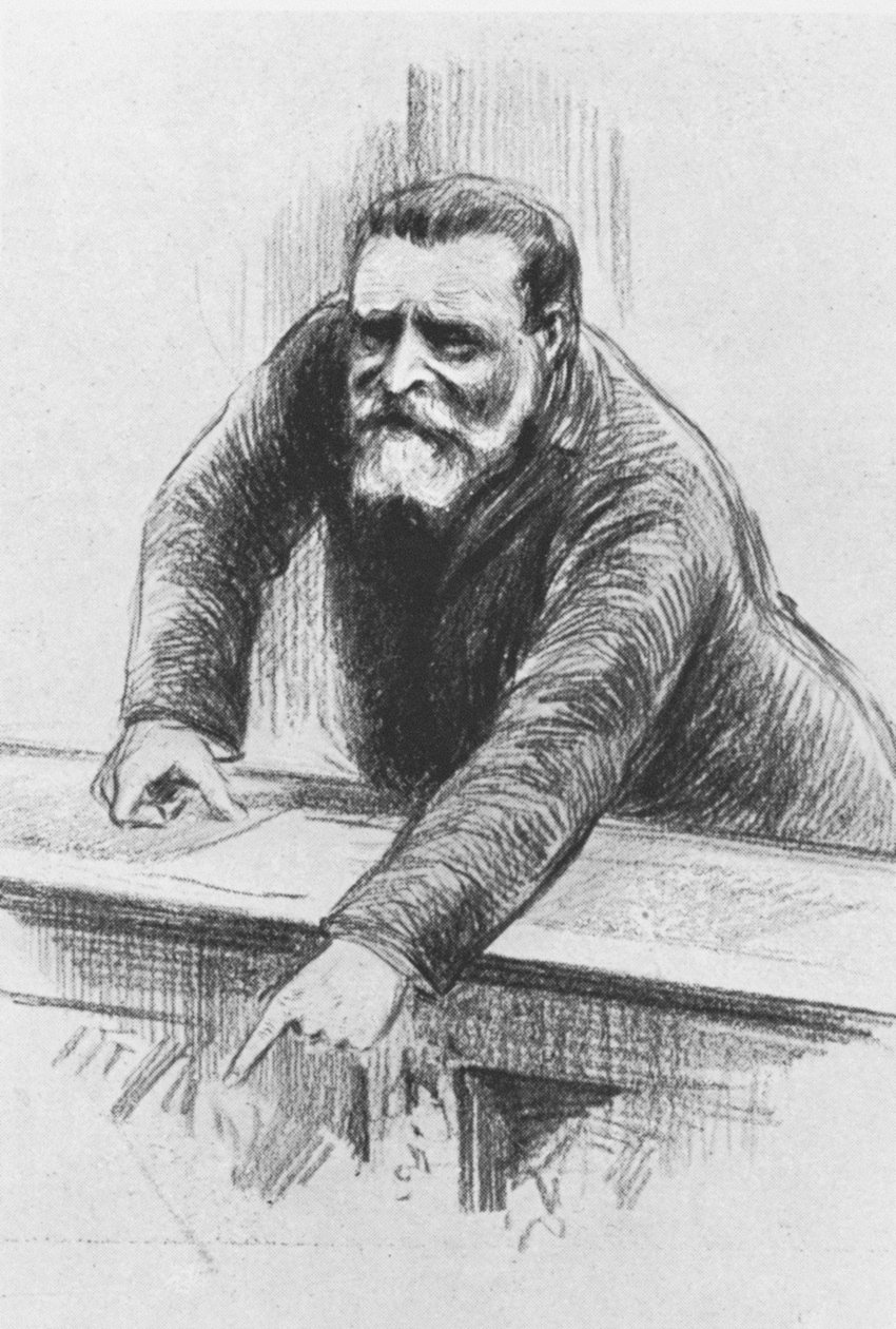 1907年6月Jean Jaures在众议院 作者 亨利·鲁道（Henri Rudaux）