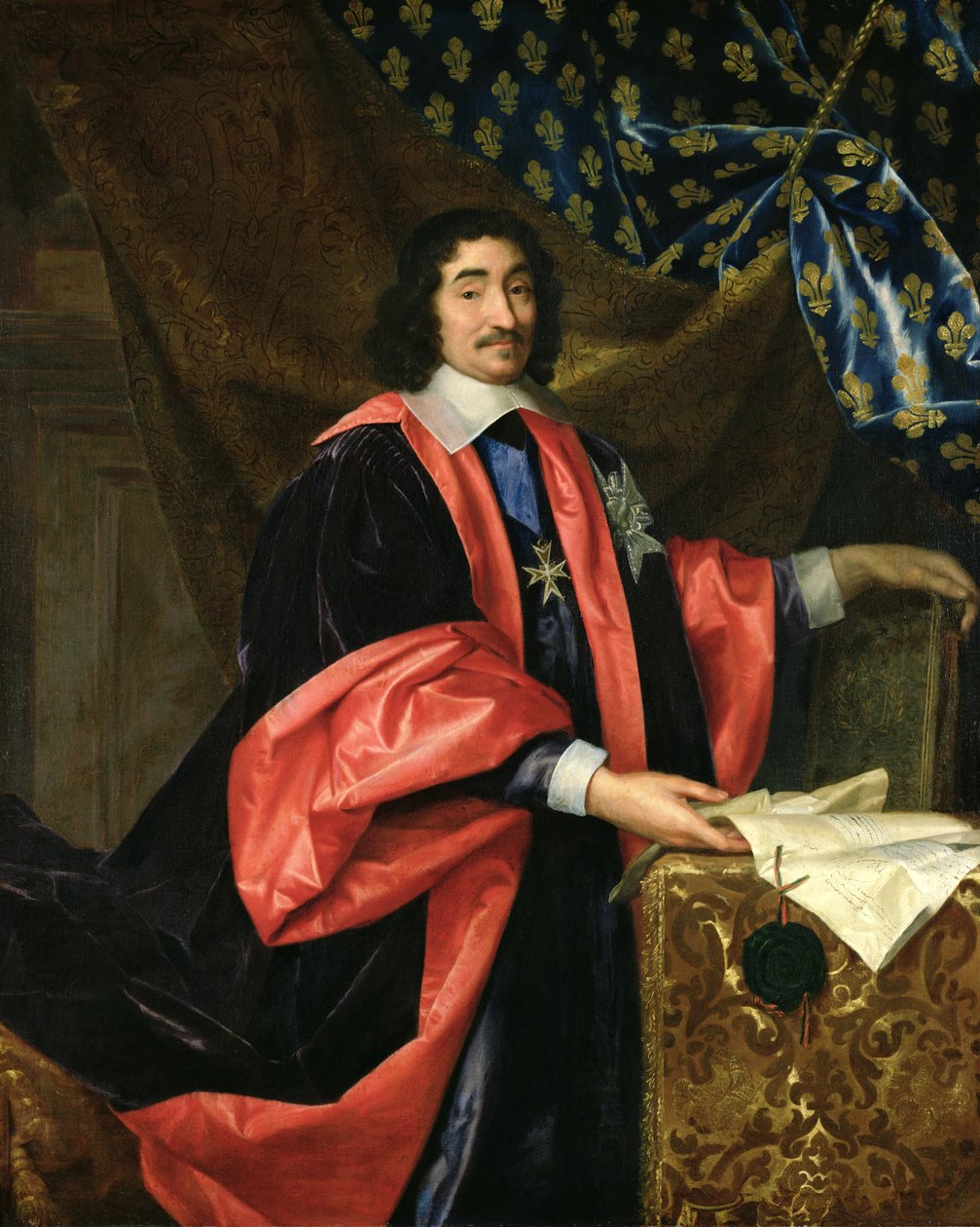 Pierre Seguier（1588-1672）法国总理，c.1668 作者 亨利·泰特林