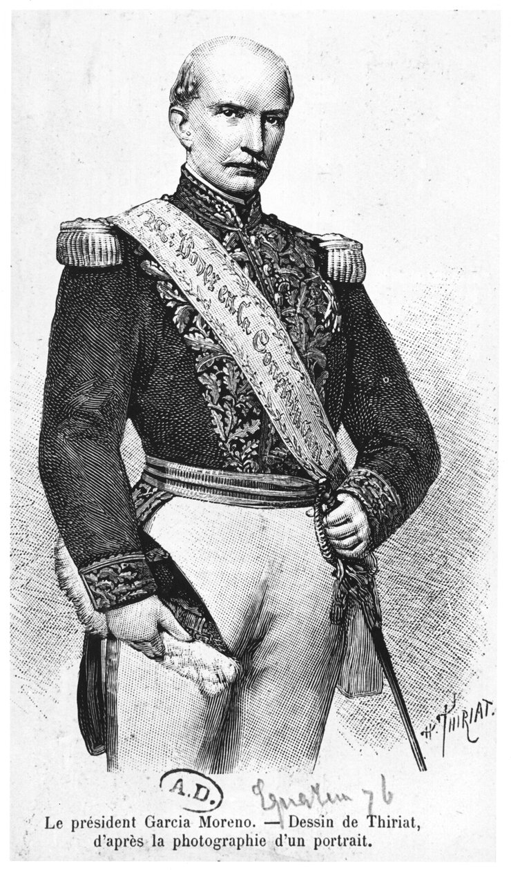 Gabriel Garcia Moreno（1821-75）厄瓜多尔总统 作者 亨利·提里亚特