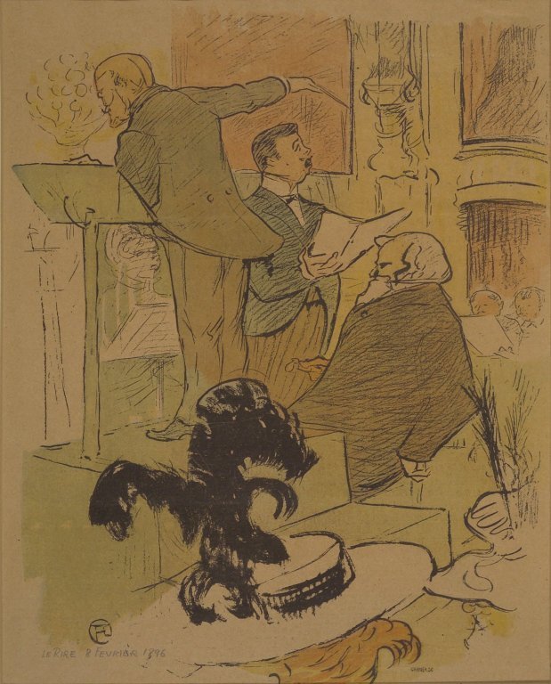 Ambroise Thomas助理在La Rire排练了Francoise de Rimini 作者 亨利·德·图卢兹·劳特雷克