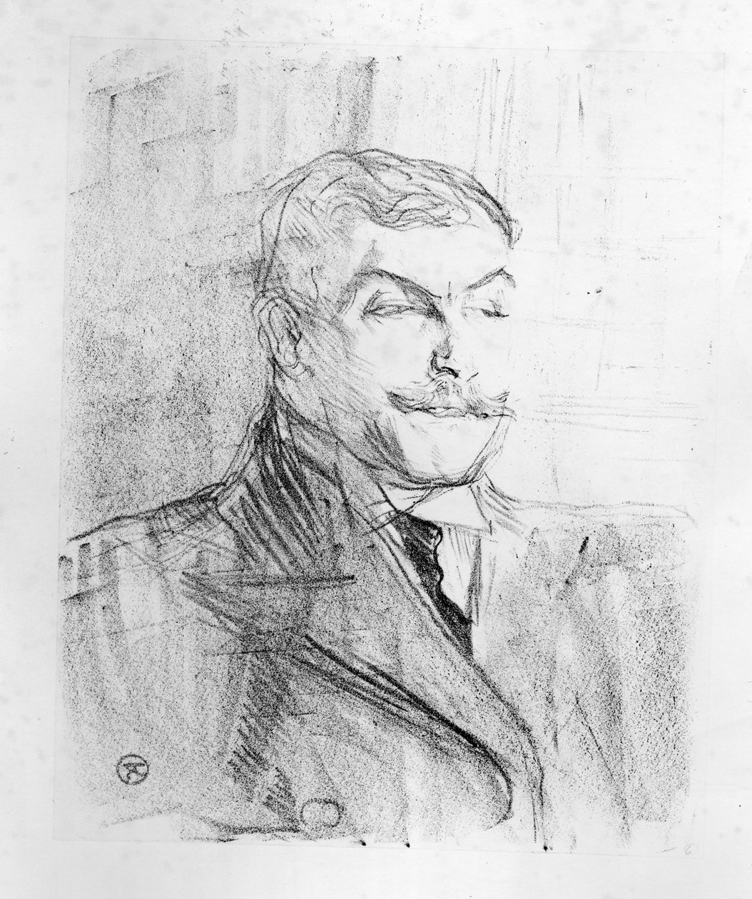 Lucien Guitry，1898年 作者 亨利·德·图卢兹·劳特雷克