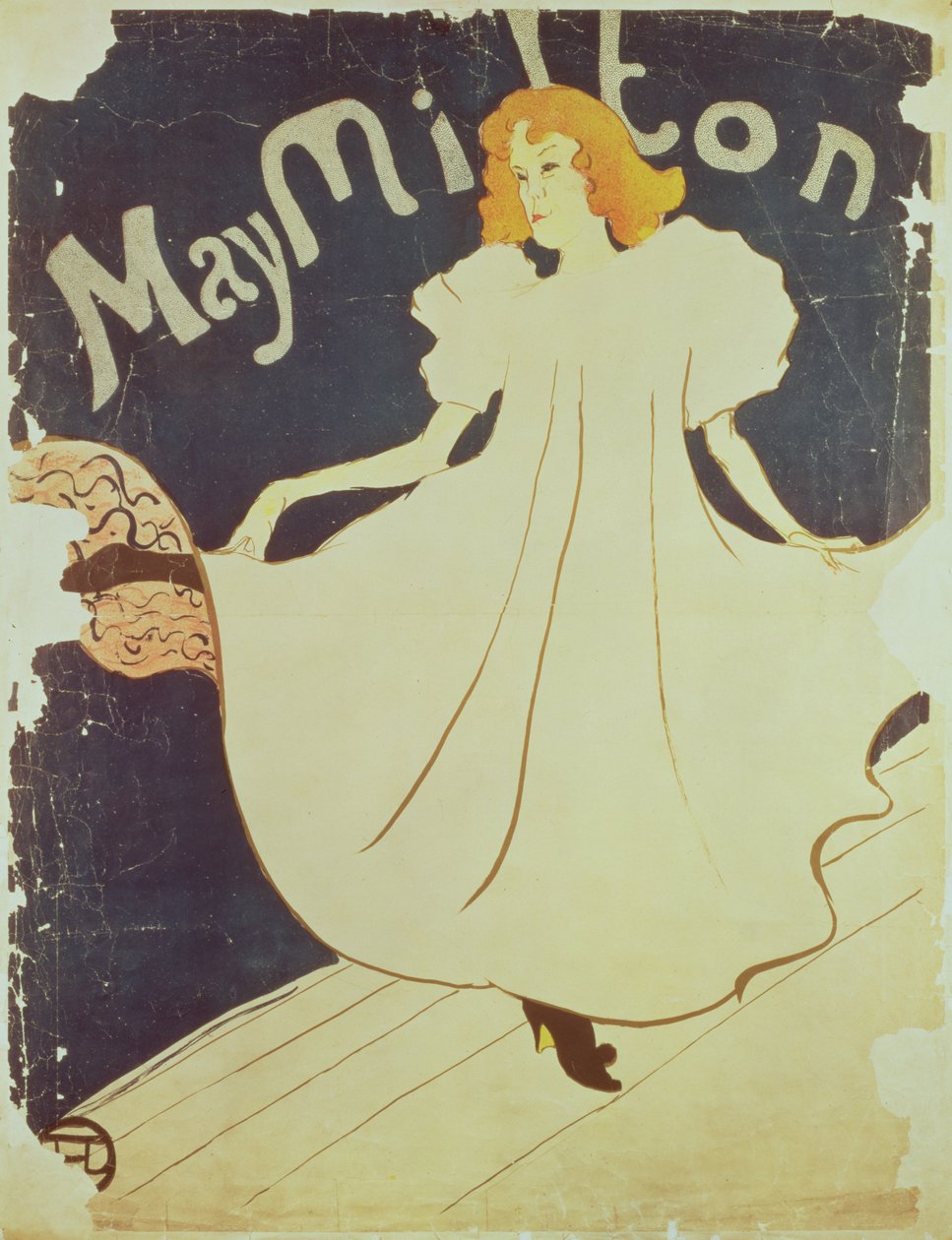 May Milton，法国，1895年 作者 亨利·德·图卢兹·劳特雷克