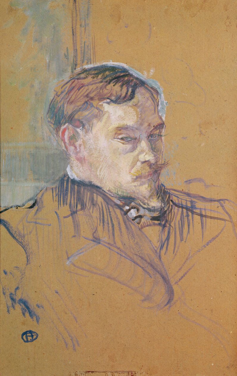 Romain Coolus先生，1899年（石油卡） 作者 亨利·德·图卢兹·劳特雷克