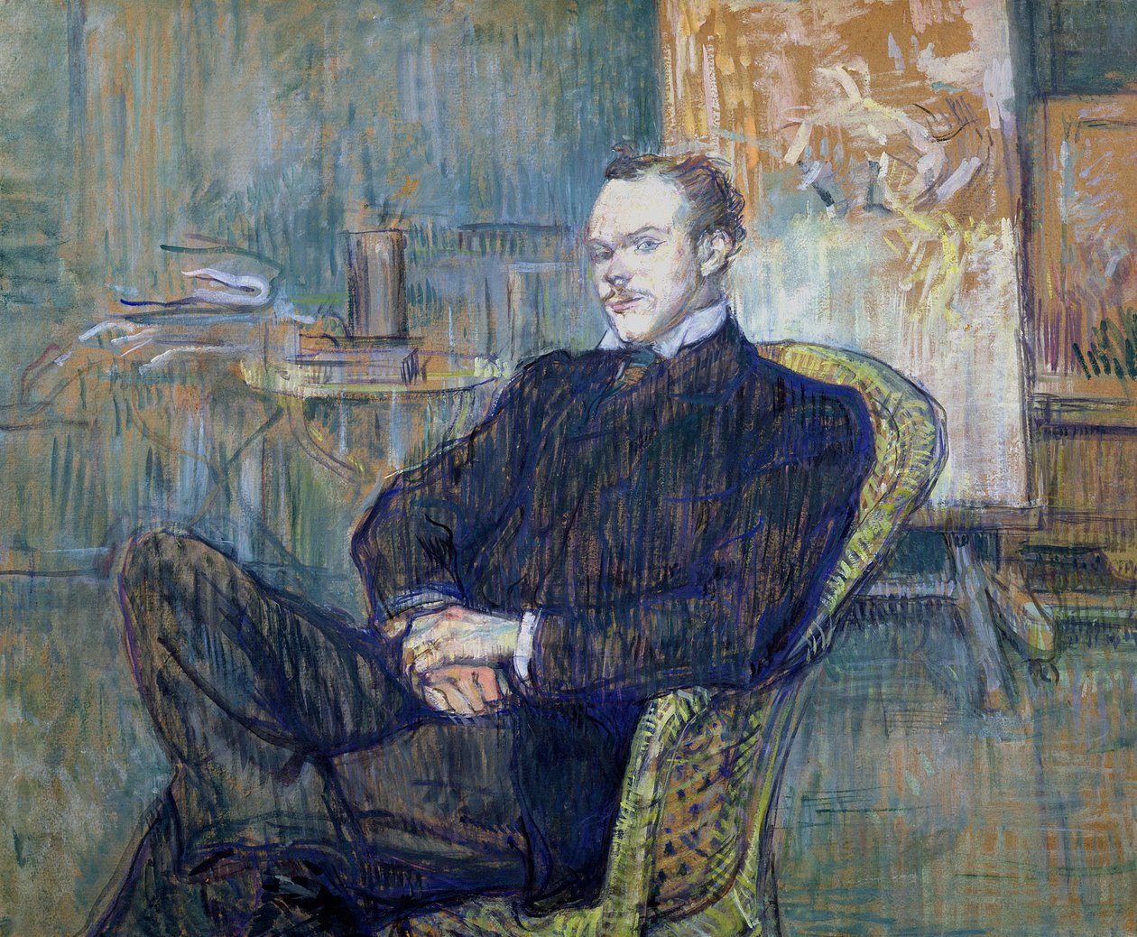Paul Leclercq（1872-1956）1897年（纸上油） 作者 亨利·德·图卢兹·劳特雷克