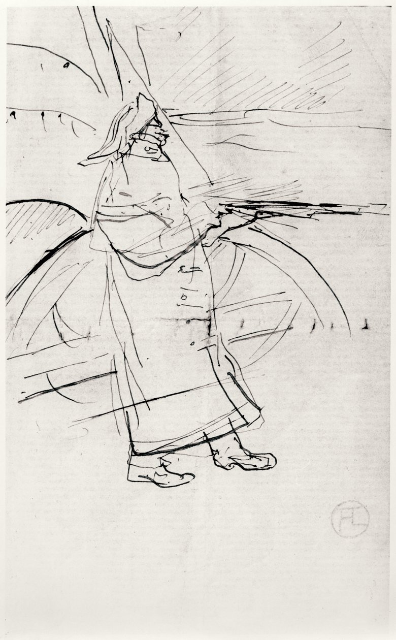 Maurice Joyant的肖像（1864-1930）1900 作者 亨利·德·图卢兹·劳特雷克