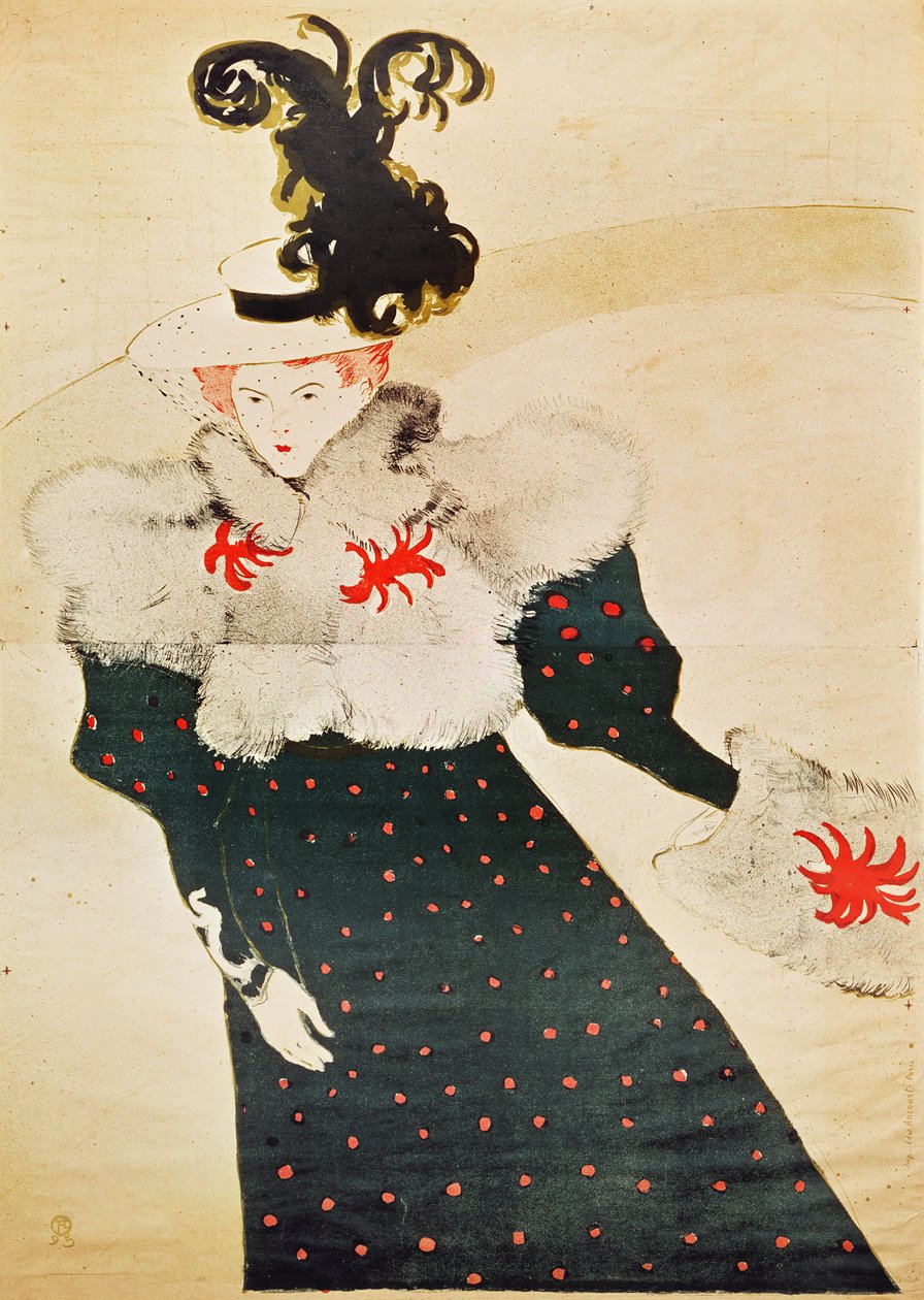 海报广告&39;The White Review&39;，1895（另见4636） 作者 亨利·德·图卢兹·劳特雷克