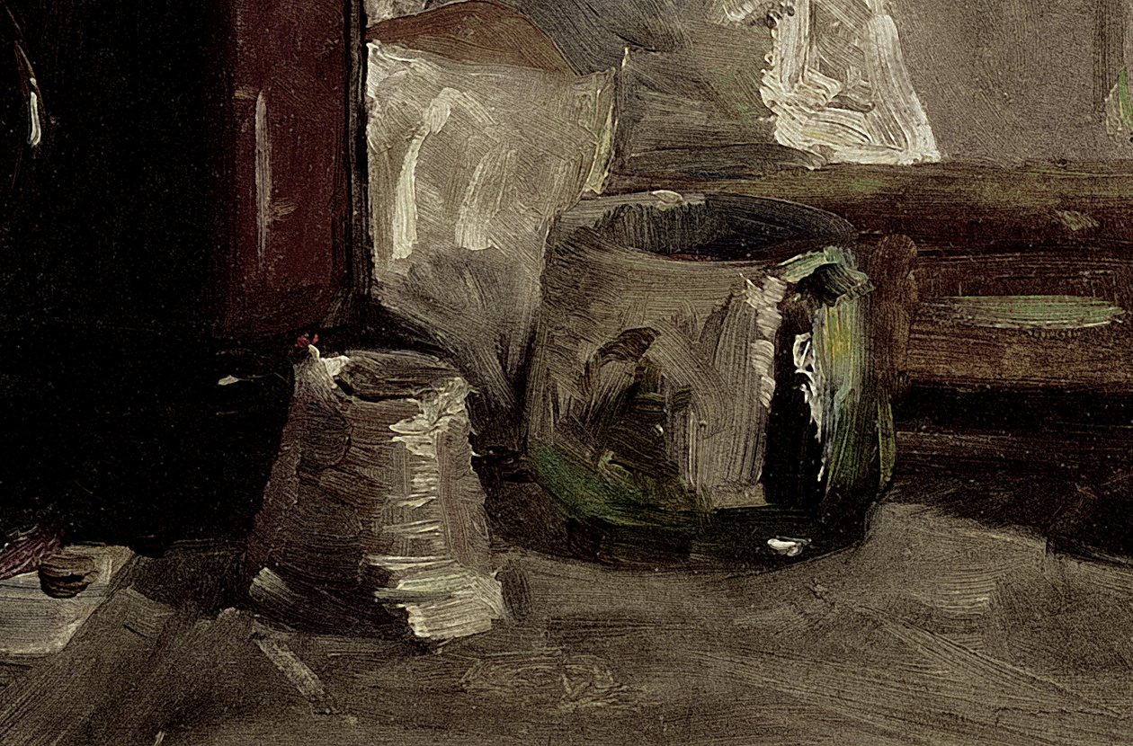 自画像，1880年（细节37178） 作者 亨利·德·图卢兹·劳特雷克