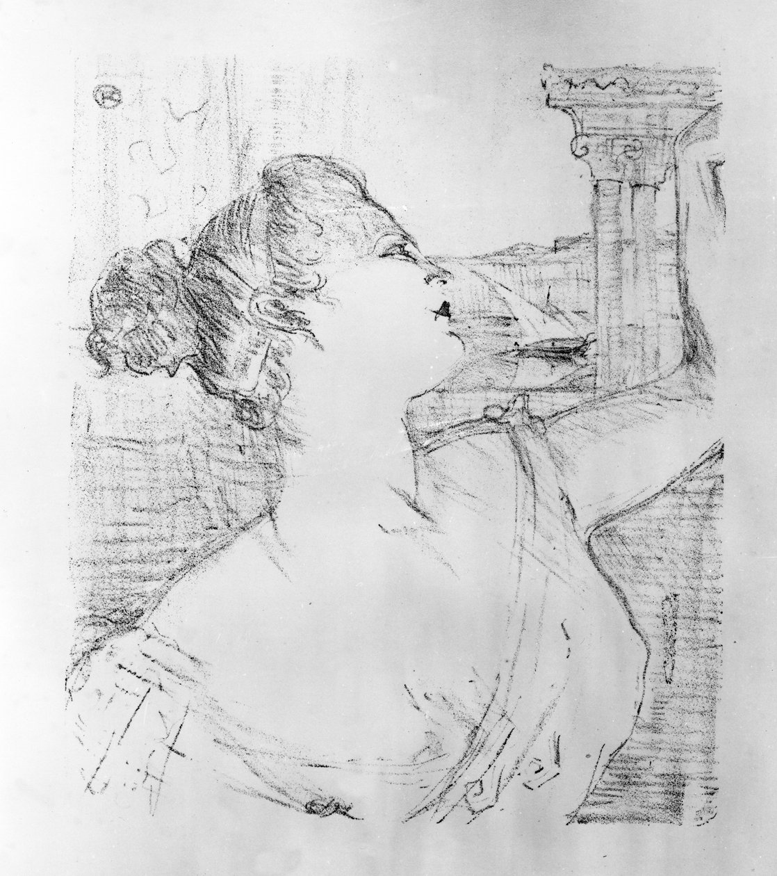 Sibyl Sanderson，1898年 作者 亨利·德·图卢兹·劳特雷克