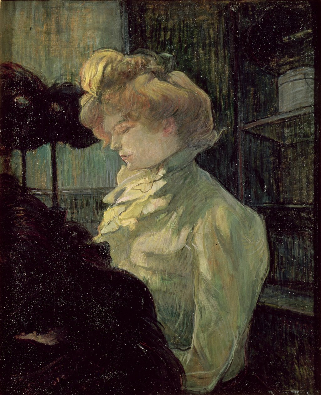 The Milliner，1900（董事会） 作者 亨利·德·图卢兹·劳特雷克