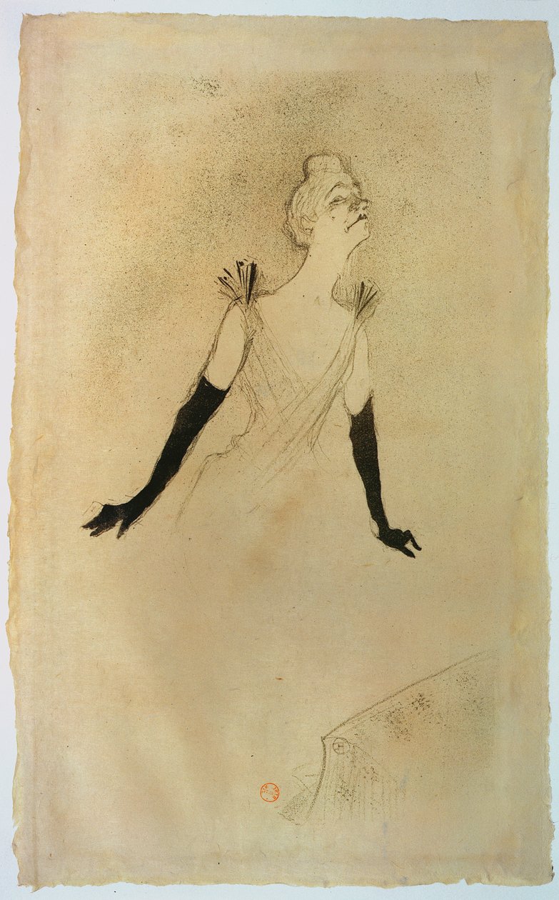 Yvette Guilbert，1894年 作者 亨利·德·图卢兹·劳特雷克
