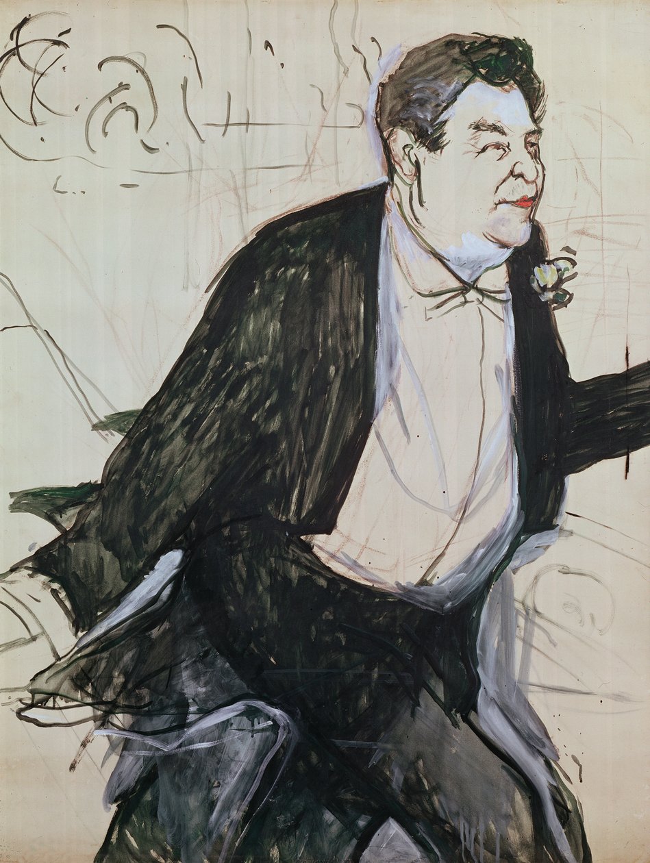 Caudieux（研究海报），1893年（石油卡） 作者 亨利·德·图卢兹·劳特雷克