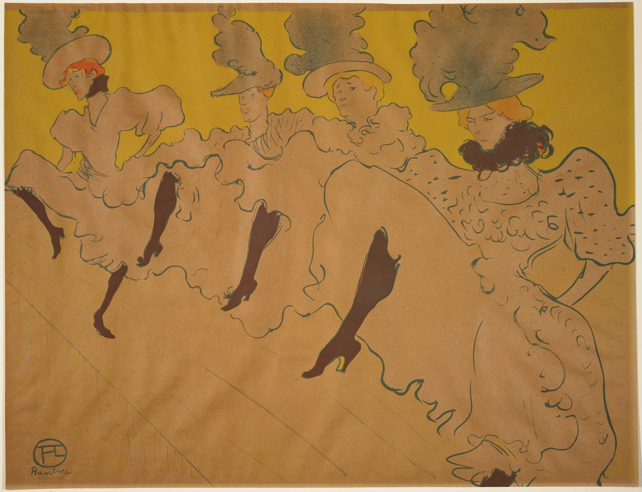 Madeiniselle Eglantines Troupe，1896 作者 亨利·德·图卢兹·劳特雷克