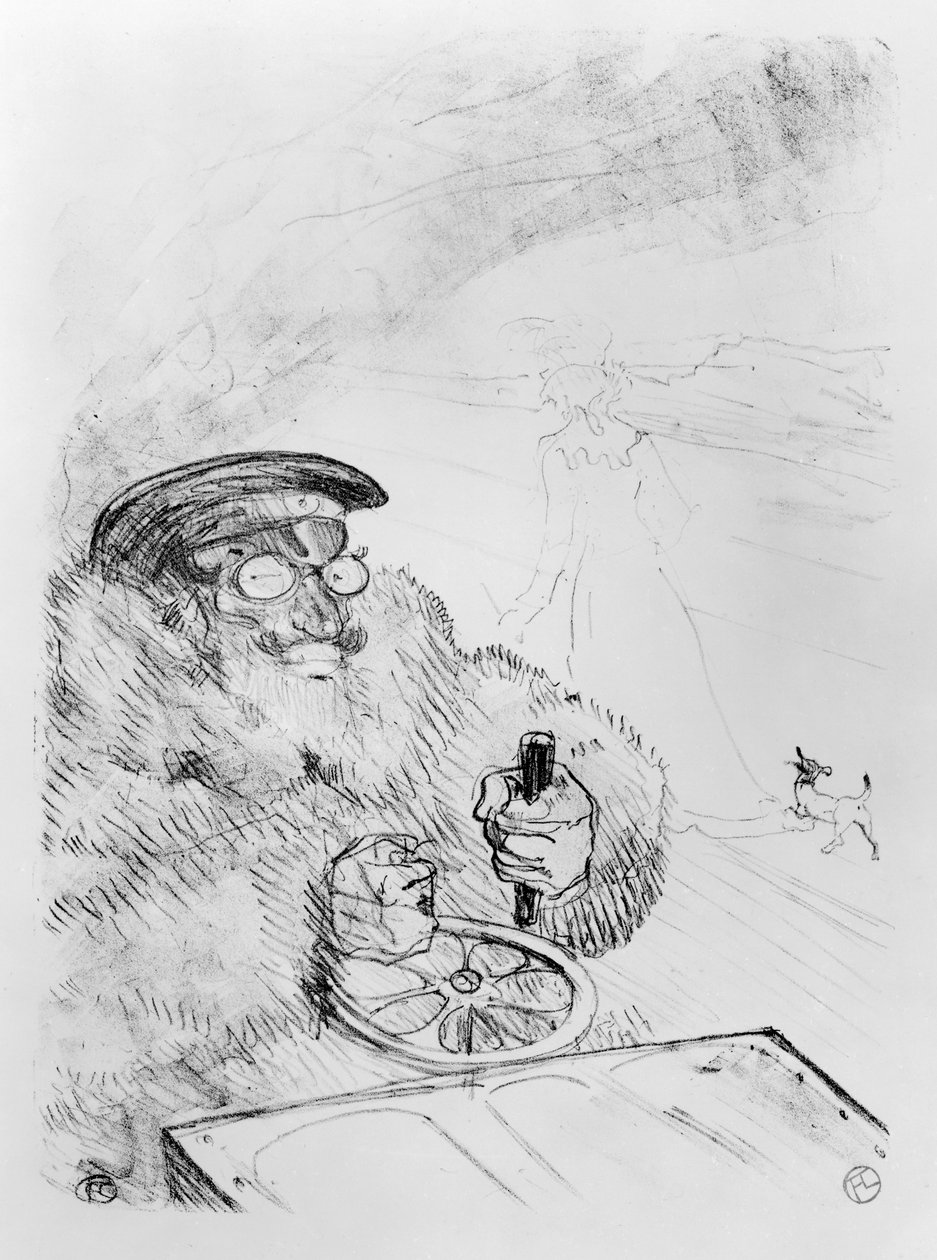 驾驶者，1896年 作者 亨利·德·图卢兹·劳特雷克