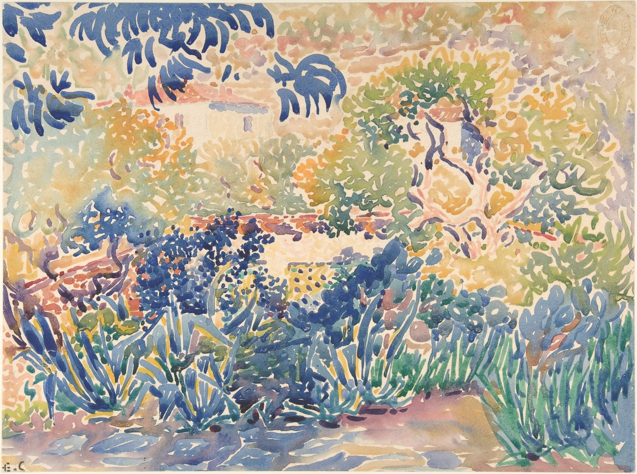 圣克莱尔艺术家花园，1904-5（wc） 作者 亨利·埃德蒙·克罗斯