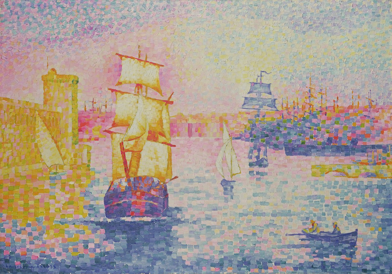 马赛港，c.1909 作者 亨利·埃德蒙·克罗斯