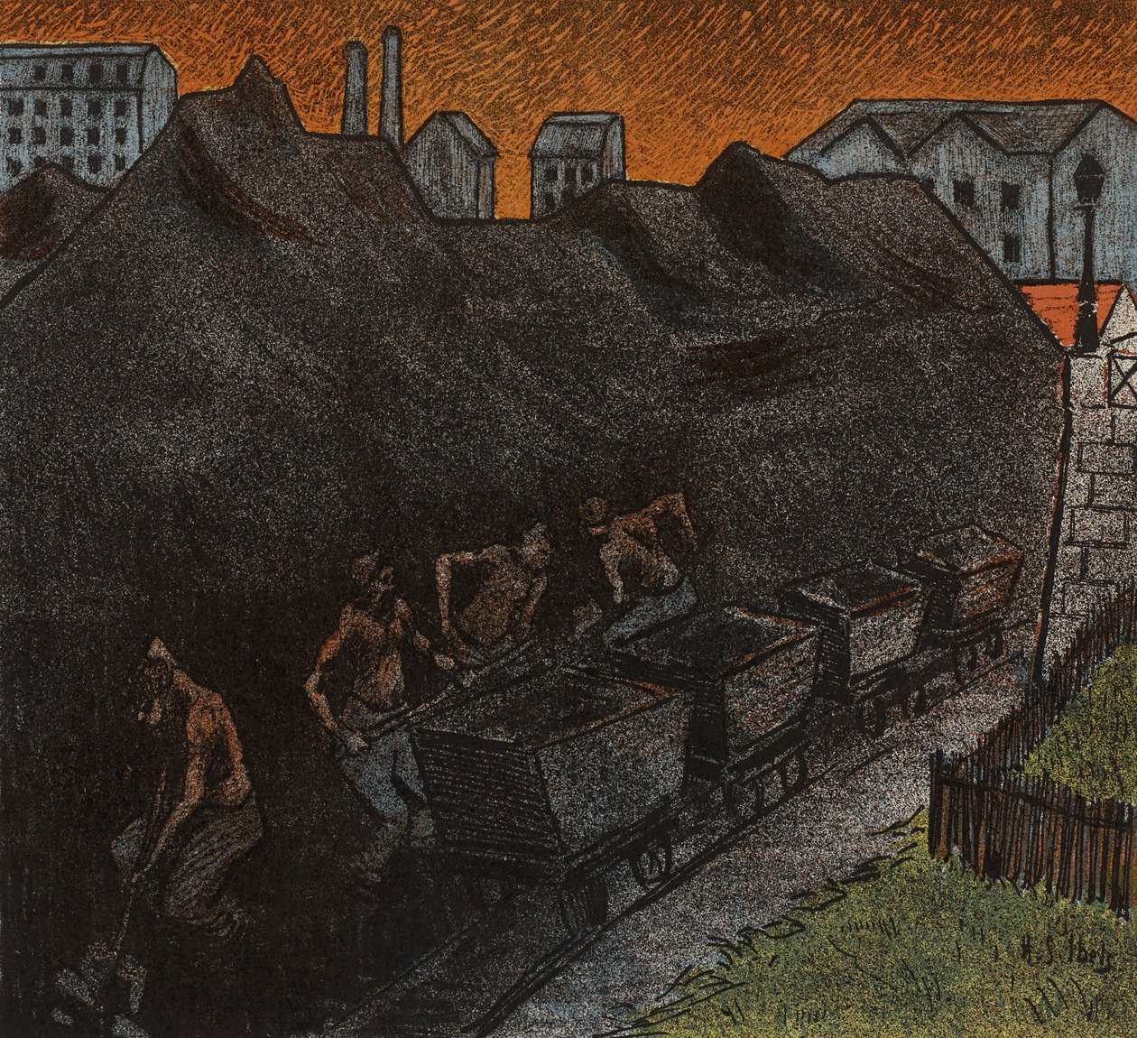 自由剧院：织布工，1892年 作者 亨利·加布里埃尔·伊贝尔斯