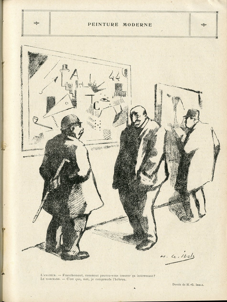 H. G. Ibels (1867-1936)在Le Rire的插图，04/02/22 - 现代绘画 - 艺术，反犹太主义，前卫艺术 - 犹太人 作者 亨利·加布里埃尔·伊贝尔斯