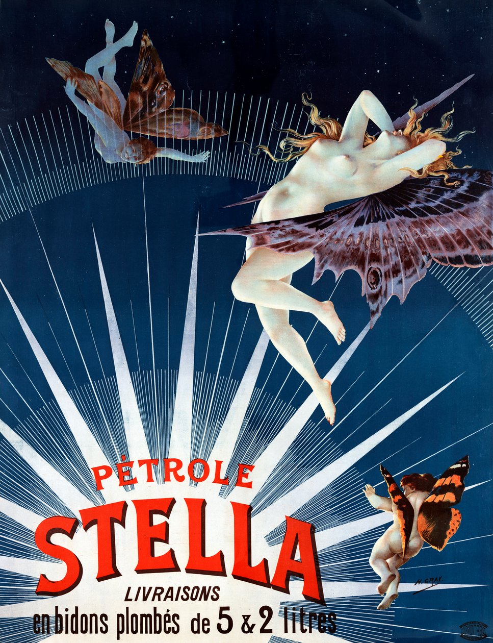 Vintage Petrole Stella Poster 作者 亨利·格雷