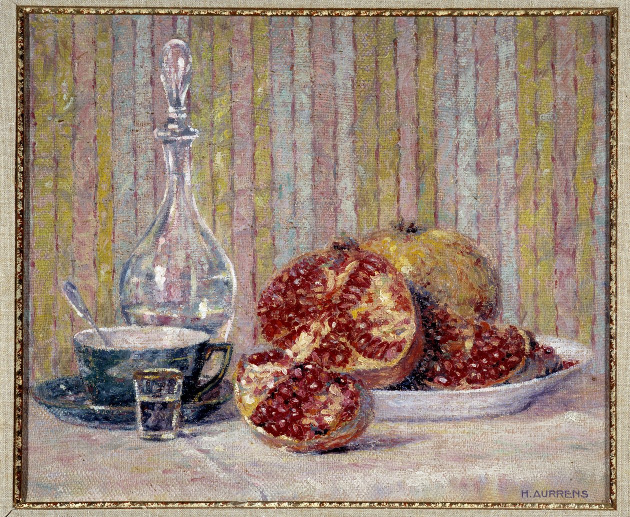 手榴弹静物 亨利·奥伦斯（Henri Aurrens，1873-1934 年）绘画 强制提及：收藏基金会致敬马赛普罗旺斯 作者 亨利奥伦斯