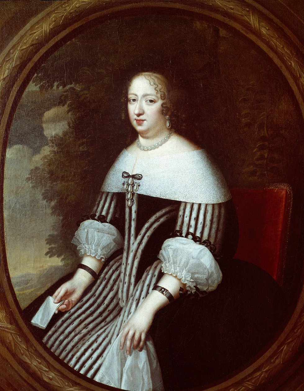 Portrait of Anne of Austria (1601-1666) regente in widow