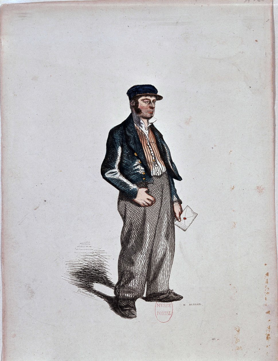 Henri Monnier 的委托人（因素），c。 1850年 作者 亨利·邦纳维特·蒙尼尔