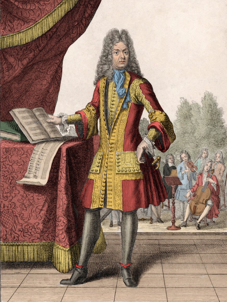 Jean-Baptiste Lully的肖像（1632-1687） 作者 亨利·博纳特（Henri Bonnart）