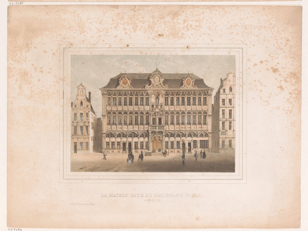 Gezicht op Maison Grand Place te Brussel
La maison (dite du roi) Grand